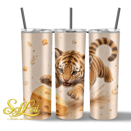 Tumbler Tijger met kaas 1005