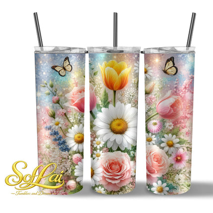 Tumbler Bloemen 1017