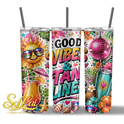 Tumbler Good vibes 1028
