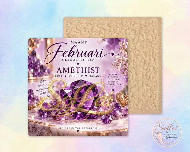 Tegel Februari amethist 1102
