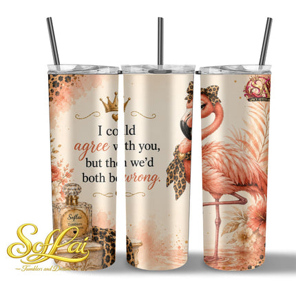 Tumbler Spicy attitude flamingo 1117