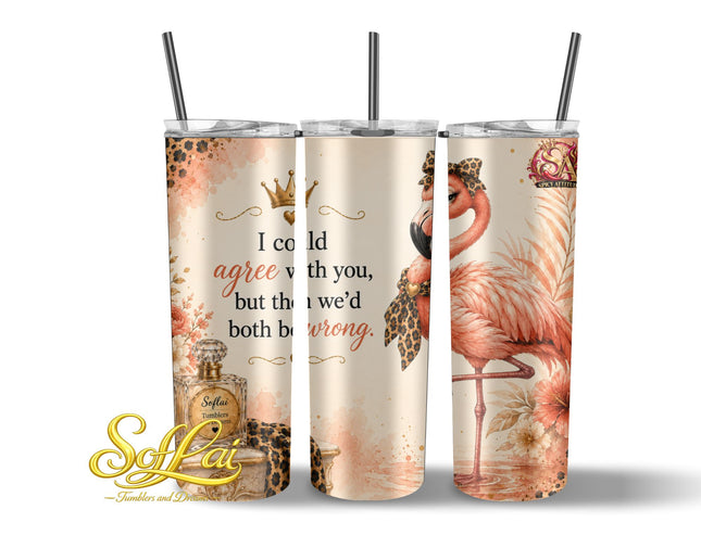Tumbler Spicy attitude flamingo 1117