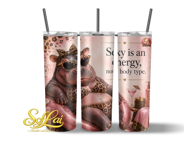 Tumbler Spicy attitude nijlpaard 1122