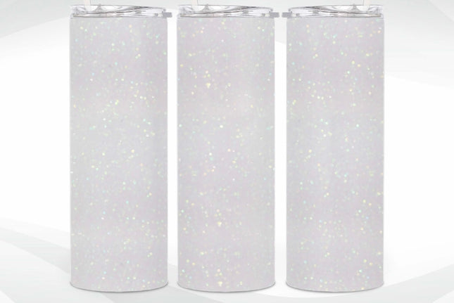 Tumbler glitter wit