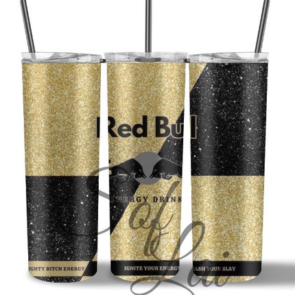 Tumbler Red bull zwart goud