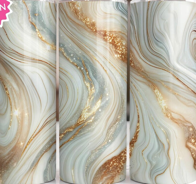 Tumbler marmer gold