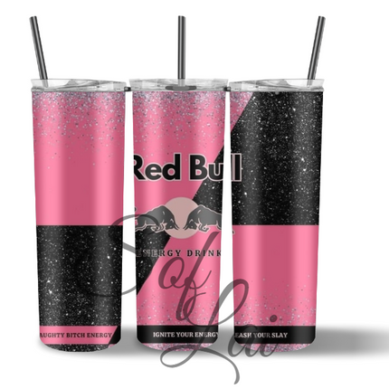 Tumbler Red bull zwart roze