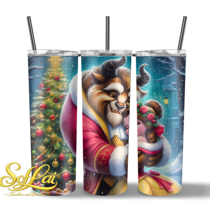 Tumbler Kerst Belle en het beest 588