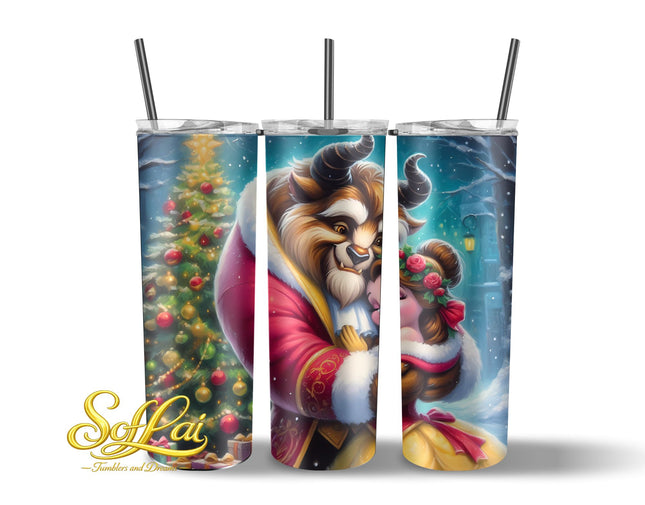 Tumbler Kerst Belle en het beest 588