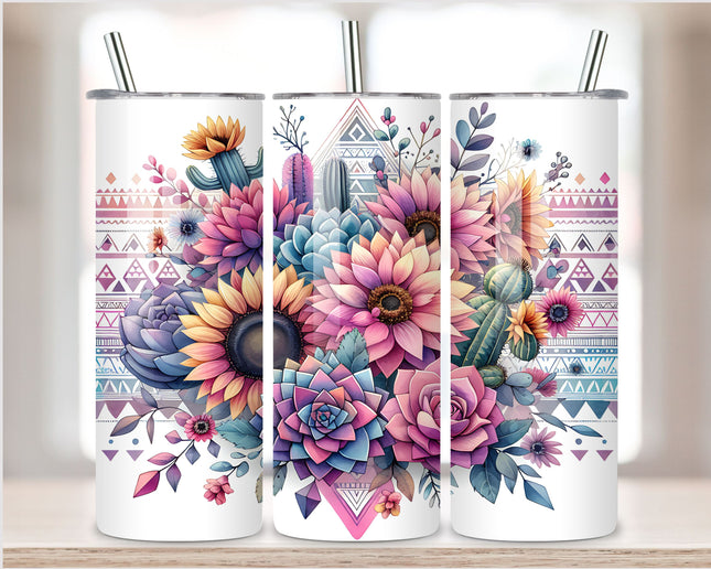 Tumbler bloemen