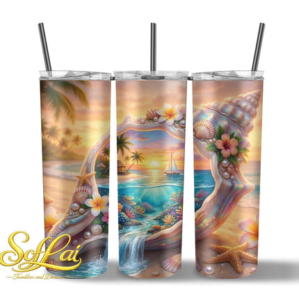 Tumbler Schelp en zee 703