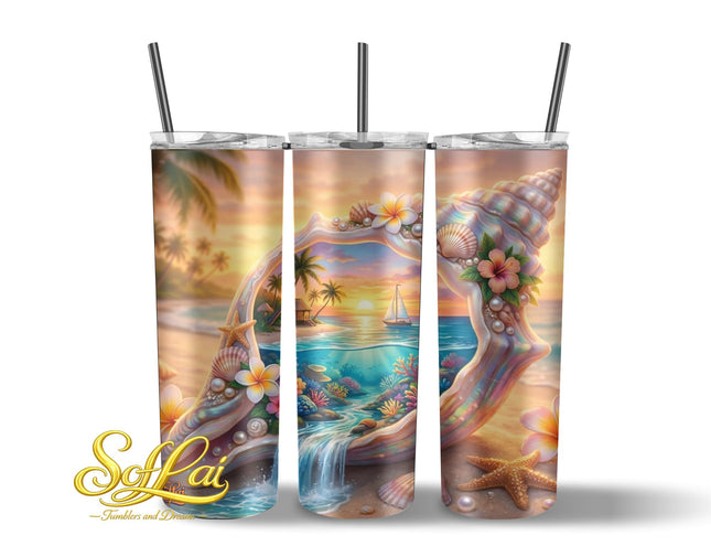 Tumbler Schelp en zee 703