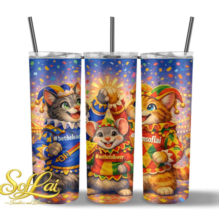 Tumbler Team Soflai Katten en muis carnaval 737