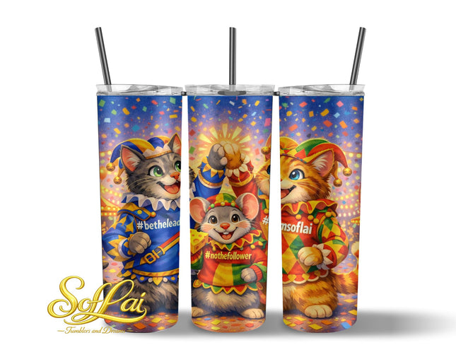 Tumbler Team Soflai Katten en muis carnaval 737
