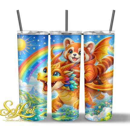 Tumbler Team Soflai Draak en rode panda 739
