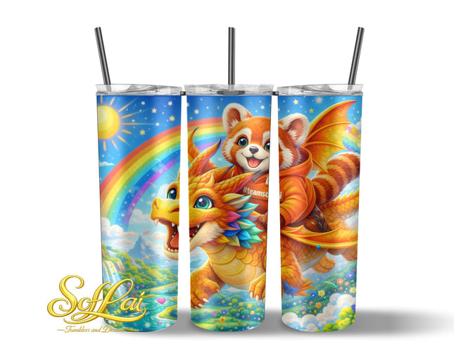 Tumbler Team Soflai Draak en rode panda 739