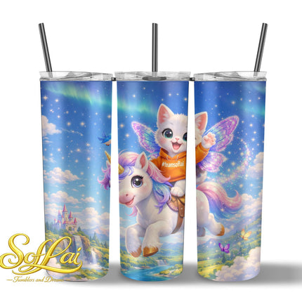 Tumbler Team Soflai Eenhoorn en kat 741