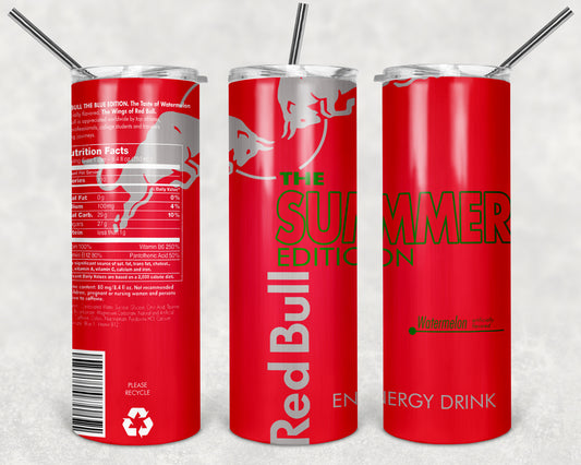 Tumbler Red Bull summer red