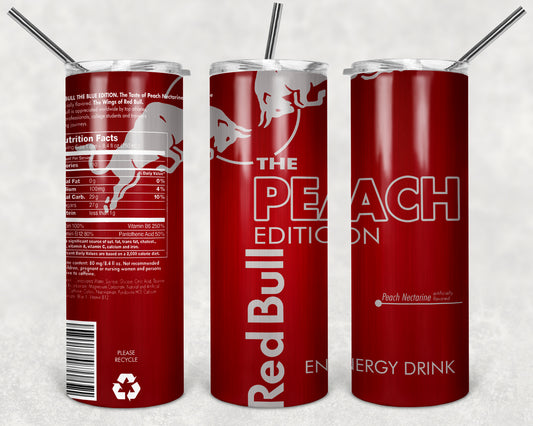 Tumbler Red Bull peach
