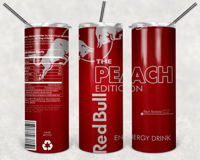 Tumbler Red Bull peach