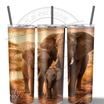 SofLai Exclusive Tumbler - NoX olifanten familie