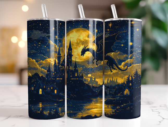 Tumbler Draak blauw