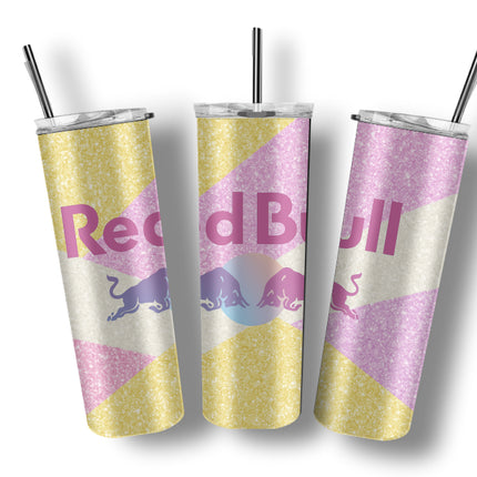Tumbler Red Bull roze geel SofLai