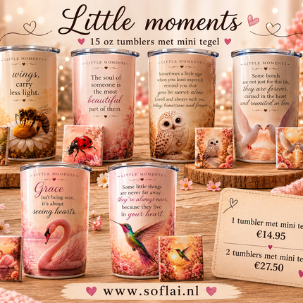 2x Little moments 15oz Mystery tumbler
