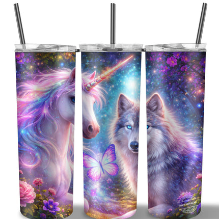 SofLai Exclusive Tumbler - NoX unicorn wolf