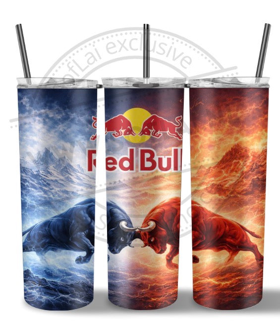 SofLai Exclusive Tumbler - red bull - bulls