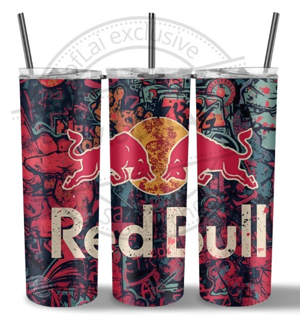SofLai Exclusive Tumbler - Red Bull graffiti
