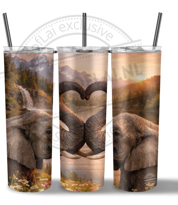 SofLai Exclusive Tumbler - Olifanten hart