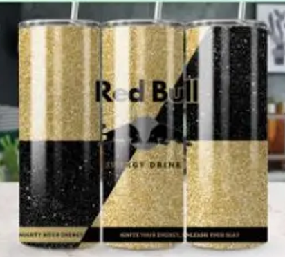 Tumbler Red Bull zwart goud