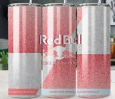 Tumbler Red Bull perzik roze lichtgrijs