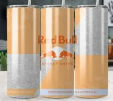 Tumbler Red Bull donkergeel/lichtoranje lichtgrijs
