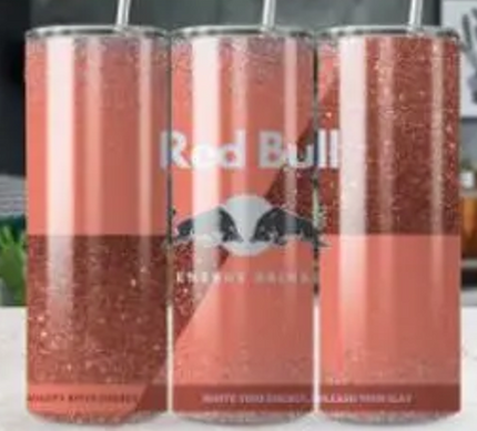 Tumbler Red Bull oranje donker perzik