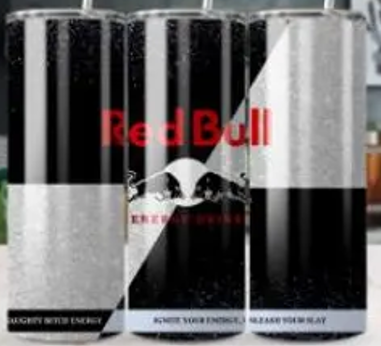 Tumbler Red Bull zwart zilvergrijs licht