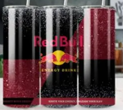 Tumbler Red Bull zwart donker rood