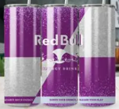 Tumbler Red Bull paar licht zilver grijs